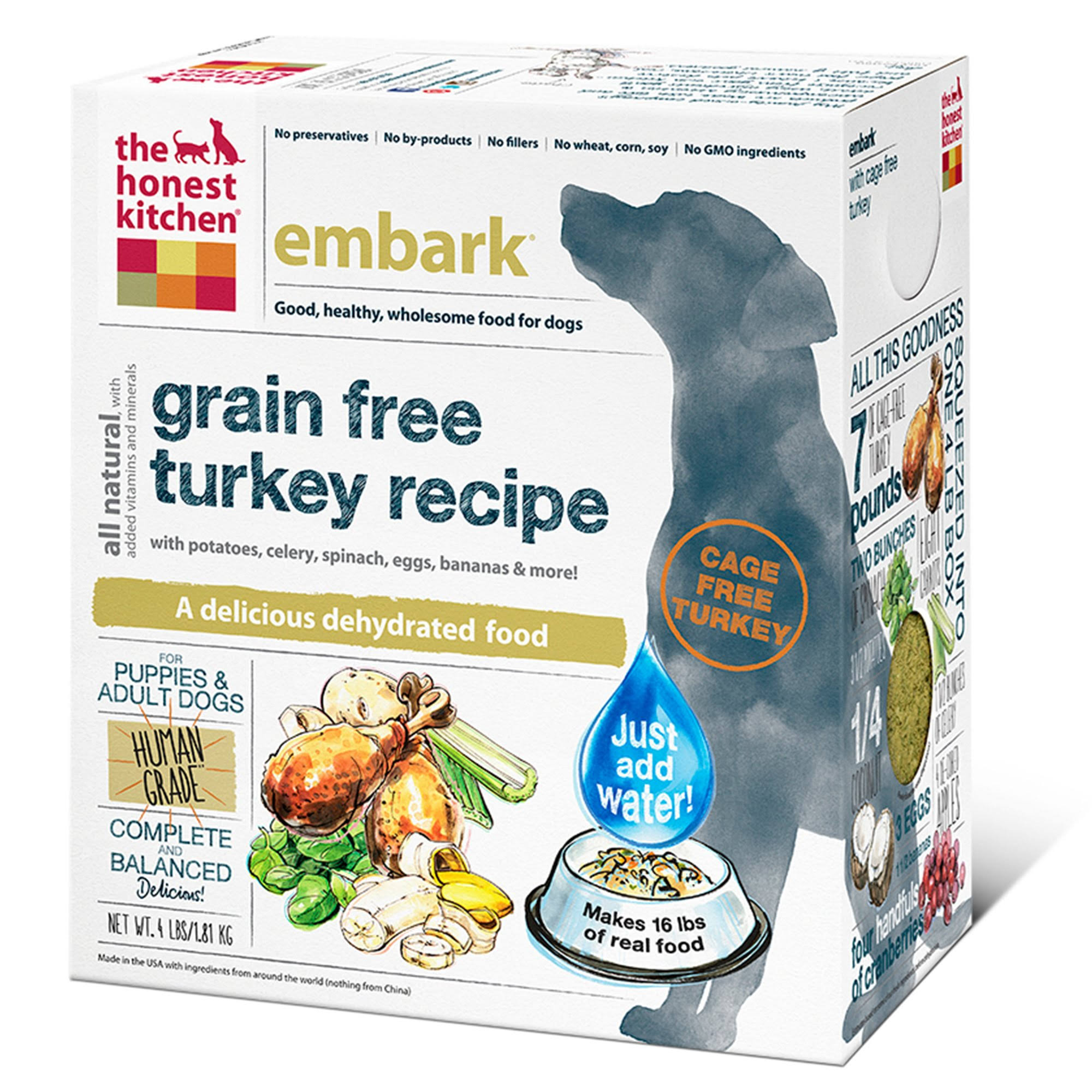 The Honest Kitchen Grain Free Dog Food - Turkey