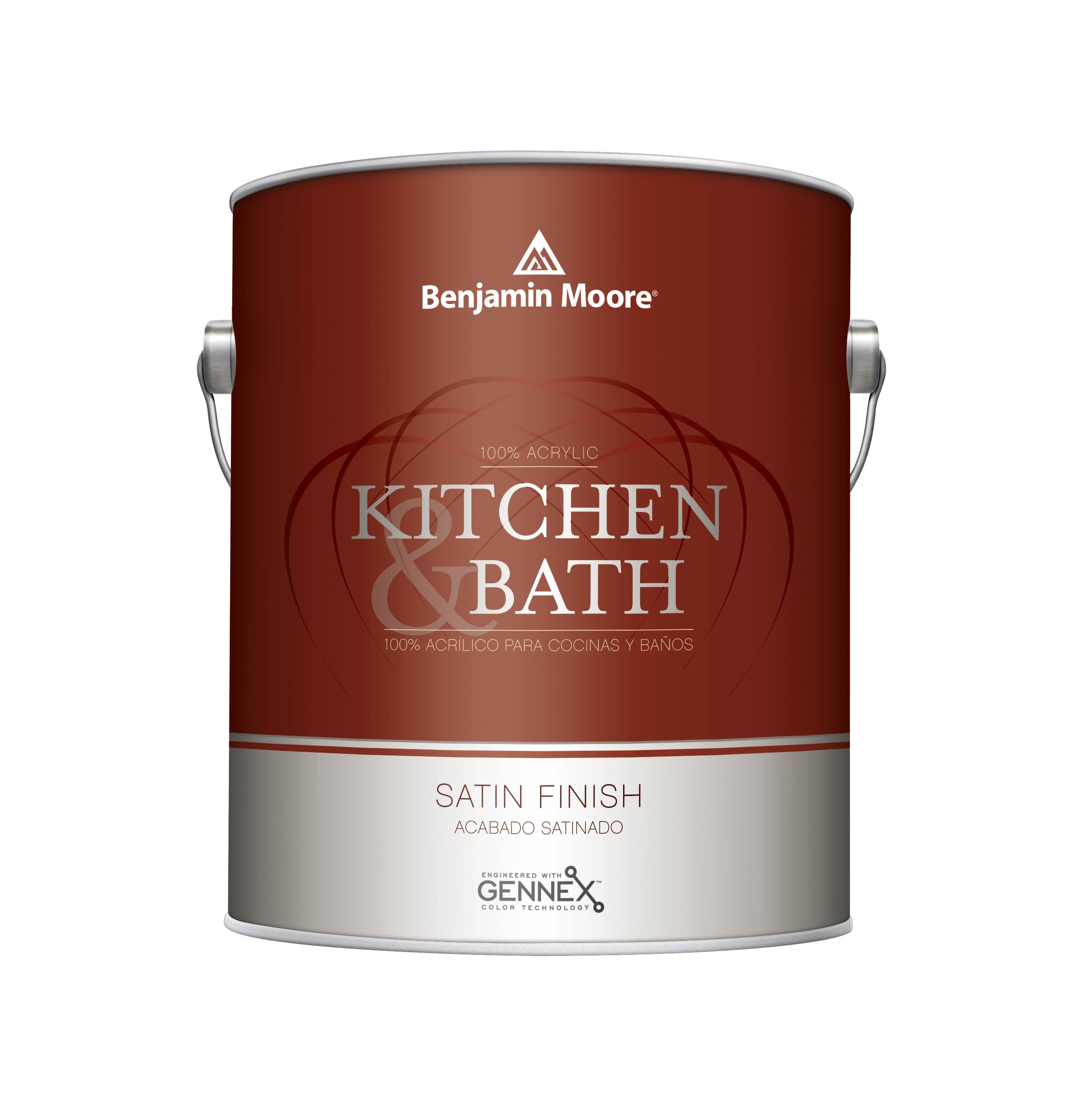 Benjamin Moore Kitchen and Bath Satin (W322) Gallon / White