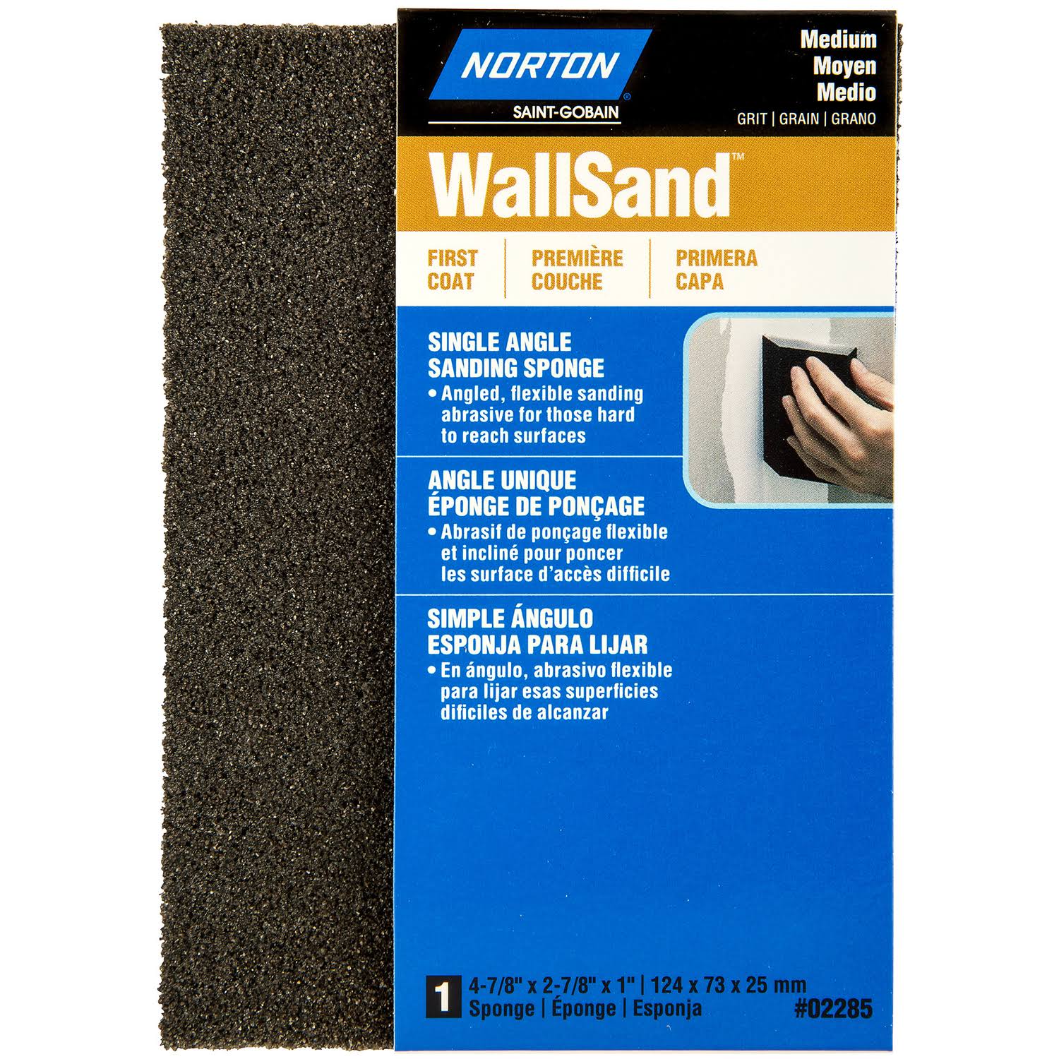 Norton Wallsand Sanding Sponge - Medium Grit