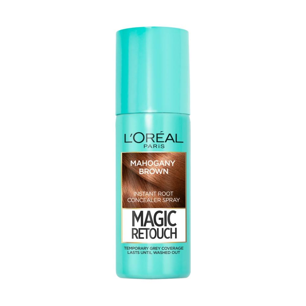 L'Oreal Paris Magic Retouch Instant Root Concealer Spray - Mahogany Brown, 75ml