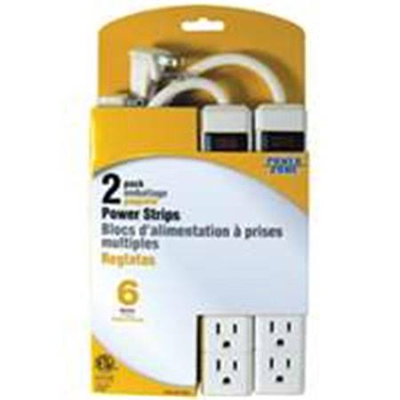 Power Zone OR7000X2 6 Outlet Power Strip - 2 pack