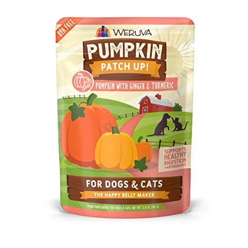 Weruva Pumpkin Patch Up!, Pumpkin with Ginger & Turmeric For Dogs & Cats, 28oz Pouch