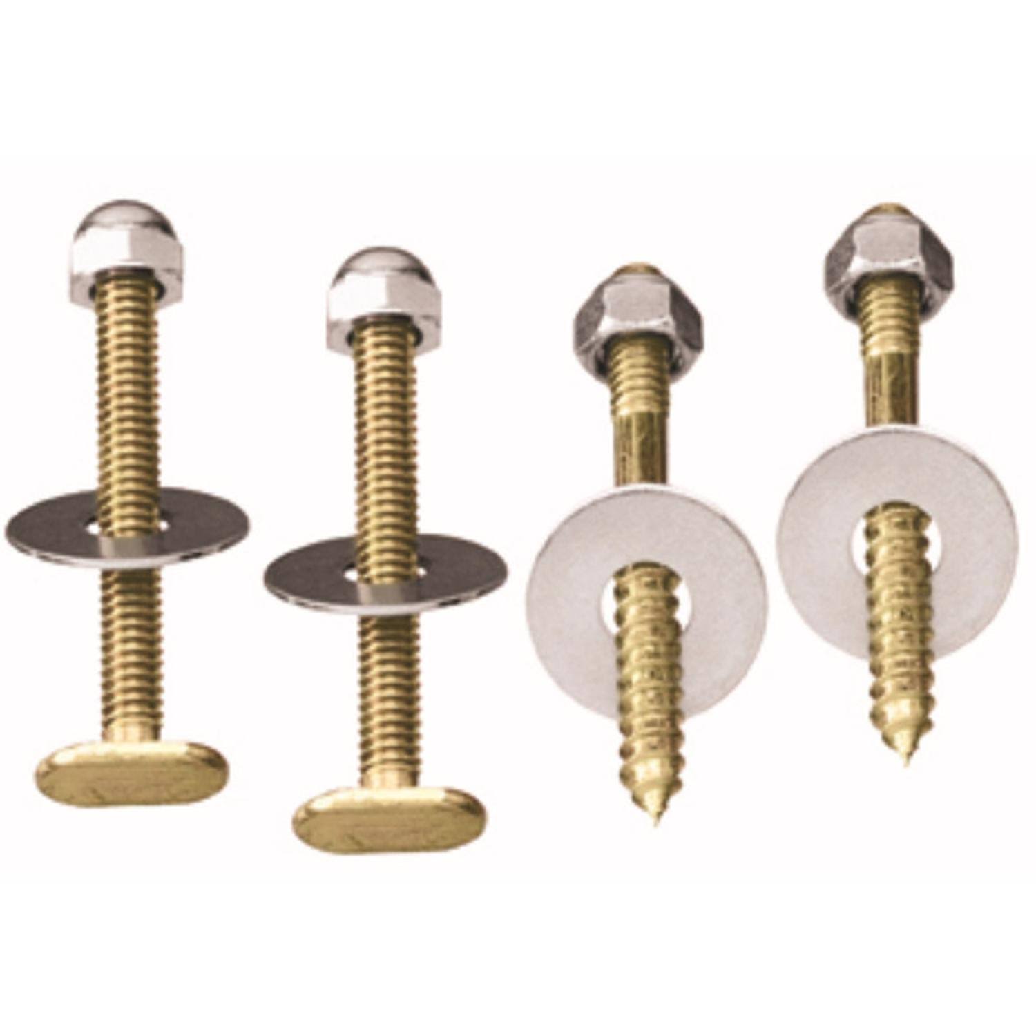 Plumb Pak Toilet Bolts and Screws - Chrome Plated