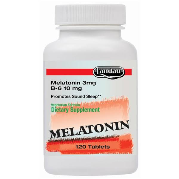 Landau Kosher Melatonin 3 mg Plus B6 - 120 Tablets