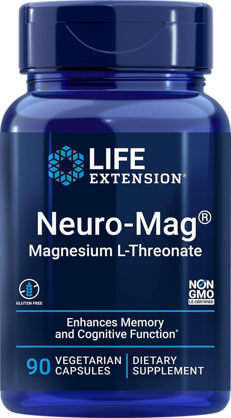 Life Extension Neuro-Mag Magnesium L-Threonat Vegetarian Capsules