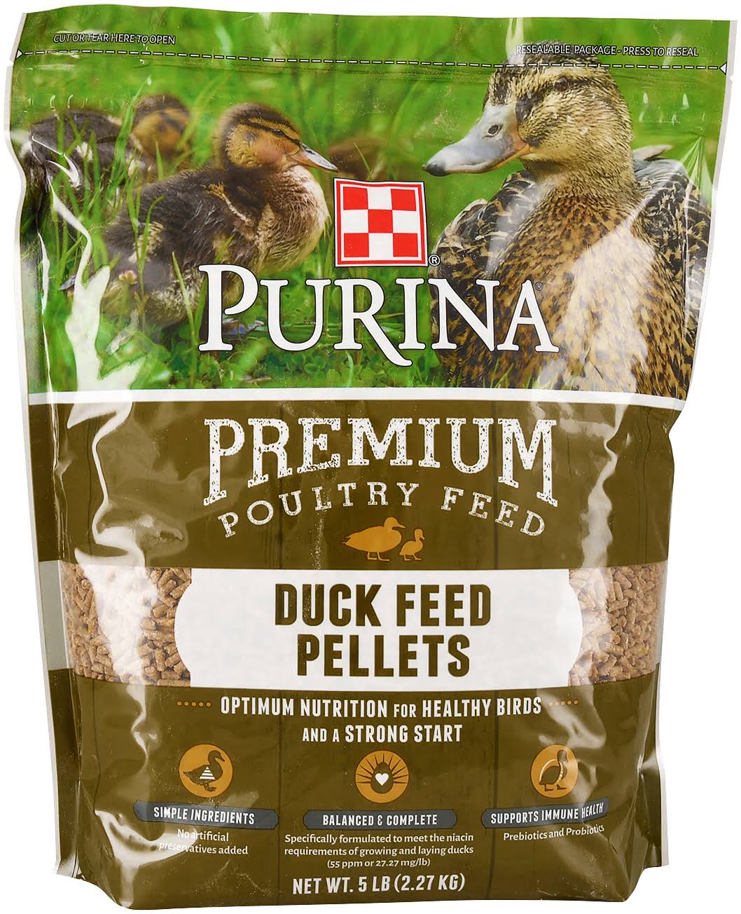 Purina Duck Feed Pellets, 5 lb.