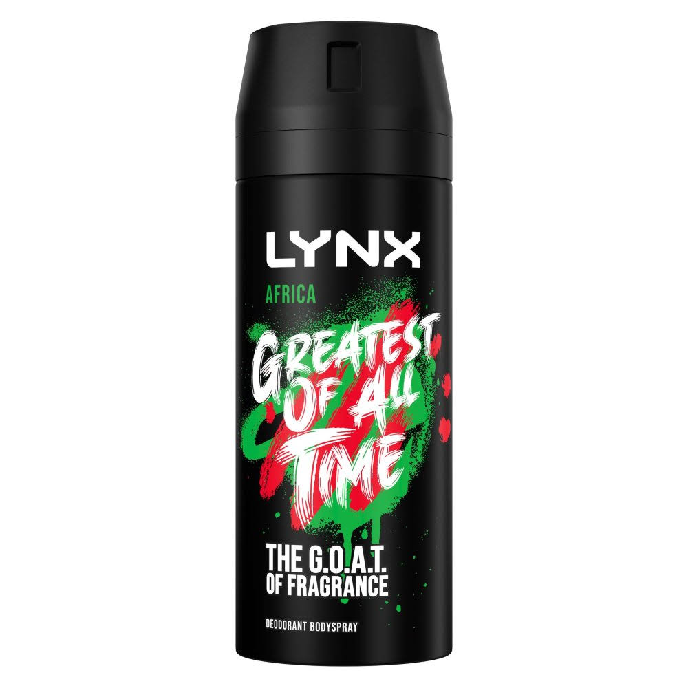 Lynx Africa Bodyspray Deodorant Aerosol - 150ml