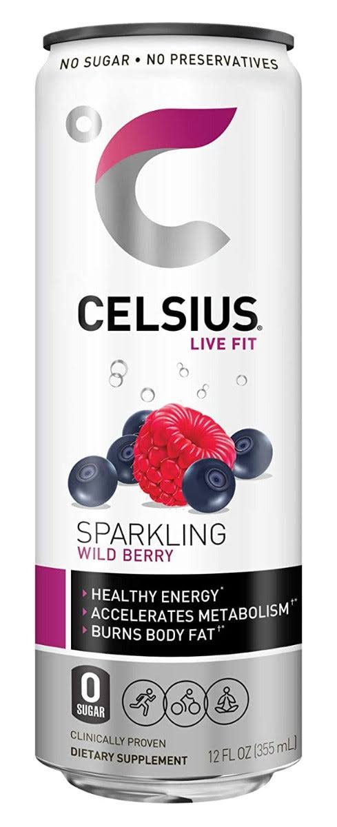 Celsius 277225 12 oz Energy Drink Sparkling Watermelon - Pack of 12