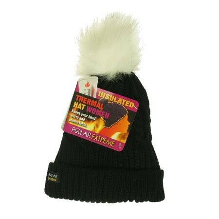 Polar Extreme Women's Thermal Insulated Knit Beanie Hat