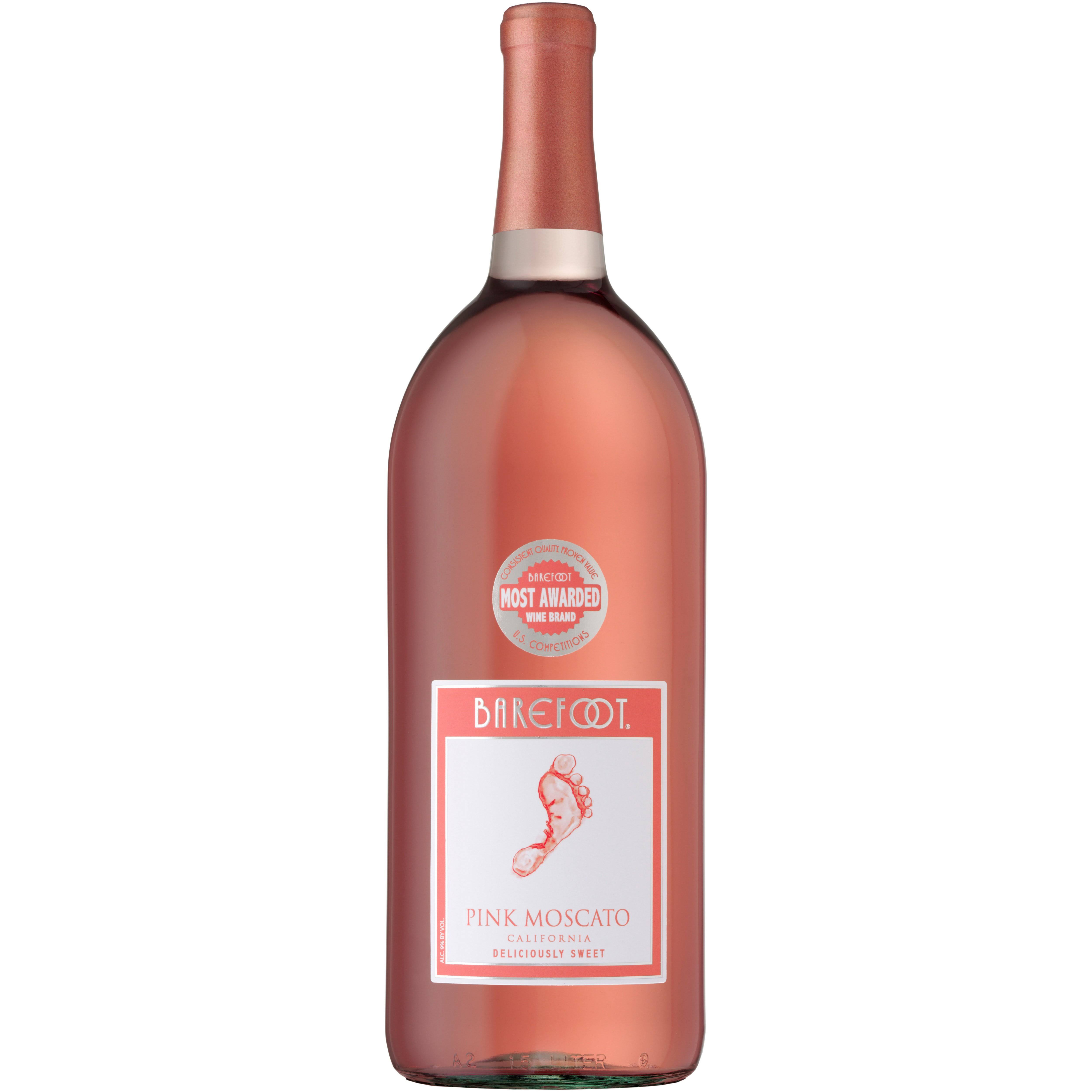 Barefoot Pink Moscato, California - 1.5 l