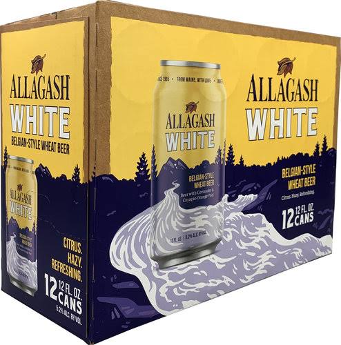 Allagash Beer, White - 12 pack, 12 fl oz cans