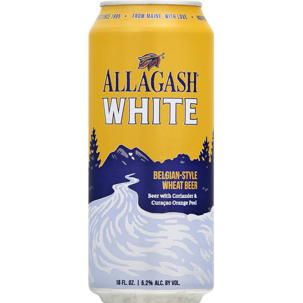 Allagash Beer, White - 4 pack, 16 fl oz cans