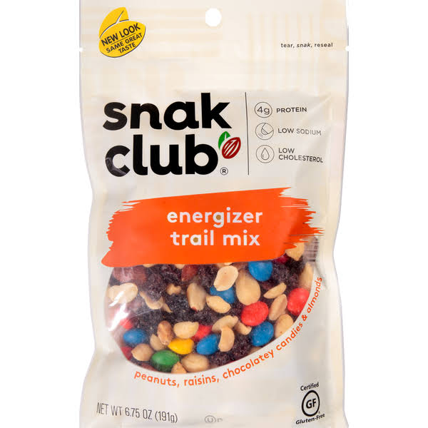 Snak Club Trail Mix, Energizer - 6.75 oz
