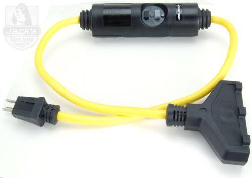 Century Wire and Cable D18020003 Lighted SJTW Triple Tap Extension Cord - 3', 12 Gauge