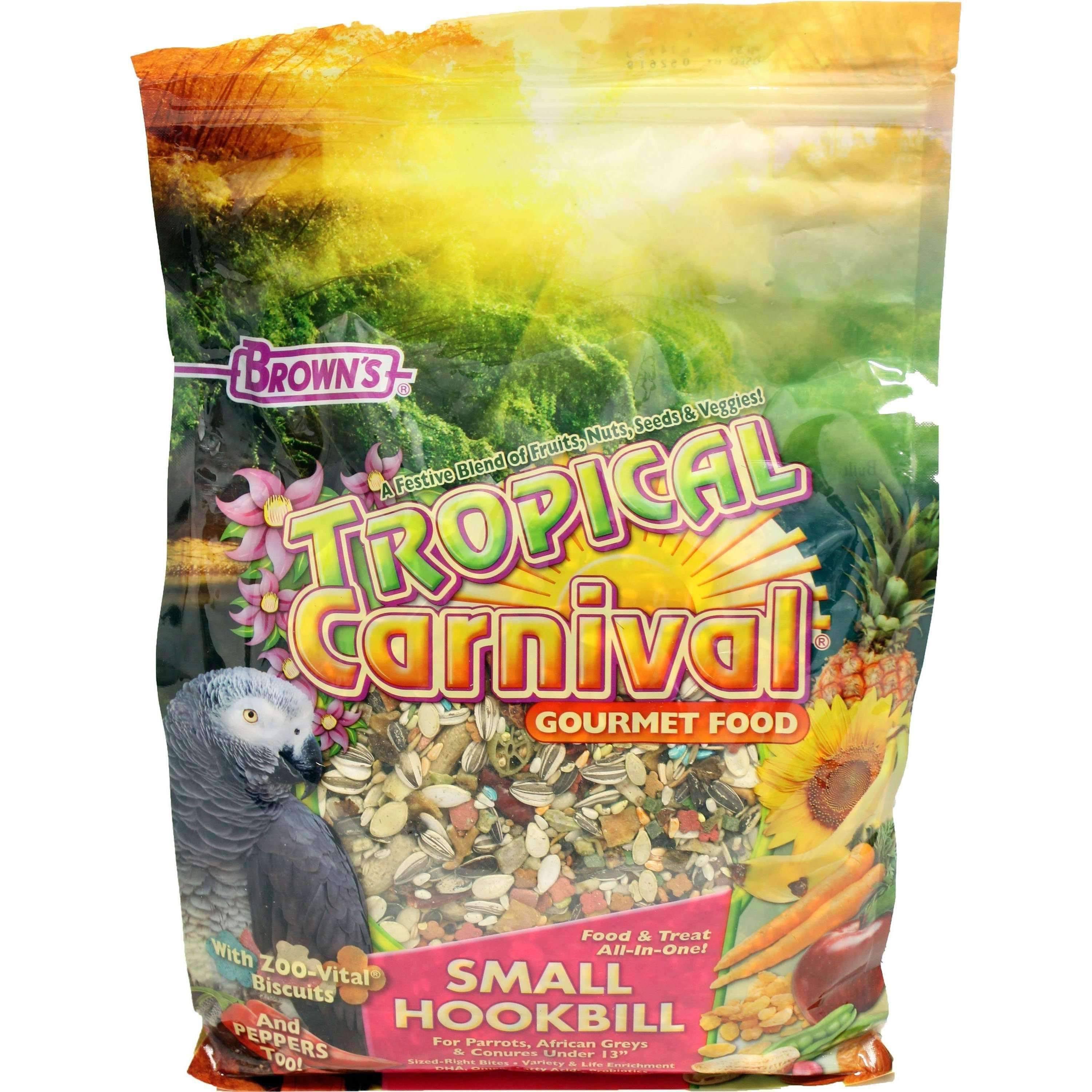 F M Brown's Tropical Carnival Gourmet Small Hookbill Food - 10lbs