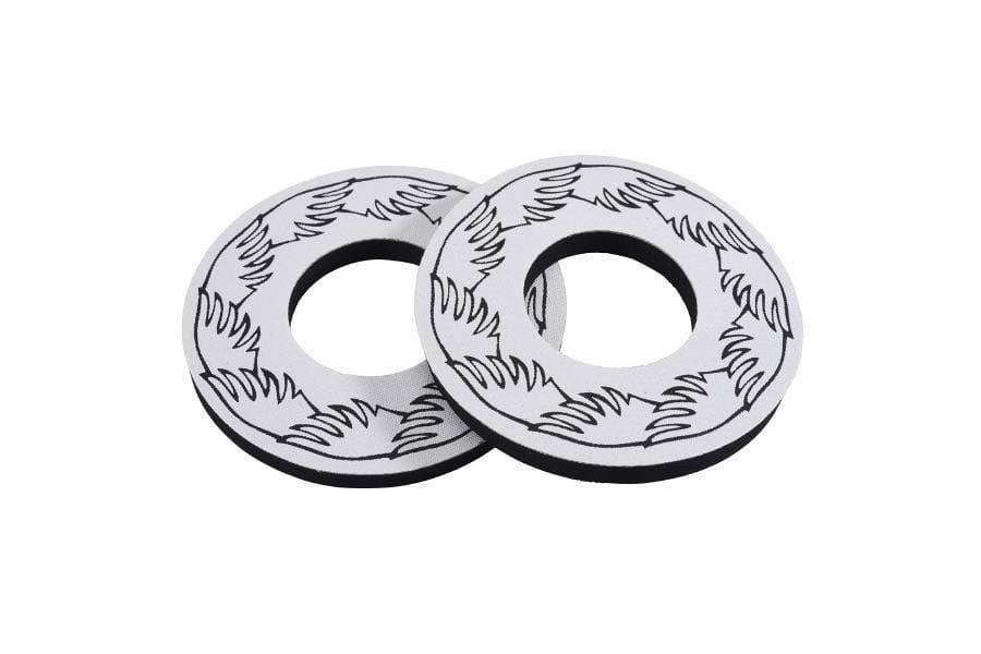 SE Racing Wing BMX Grip Donuts - White
