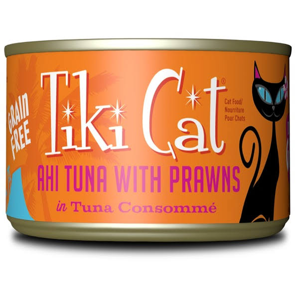 Tiki Cat Manana Grill Canned Cat Food - Ahi Tuna with Prawns, 6oz