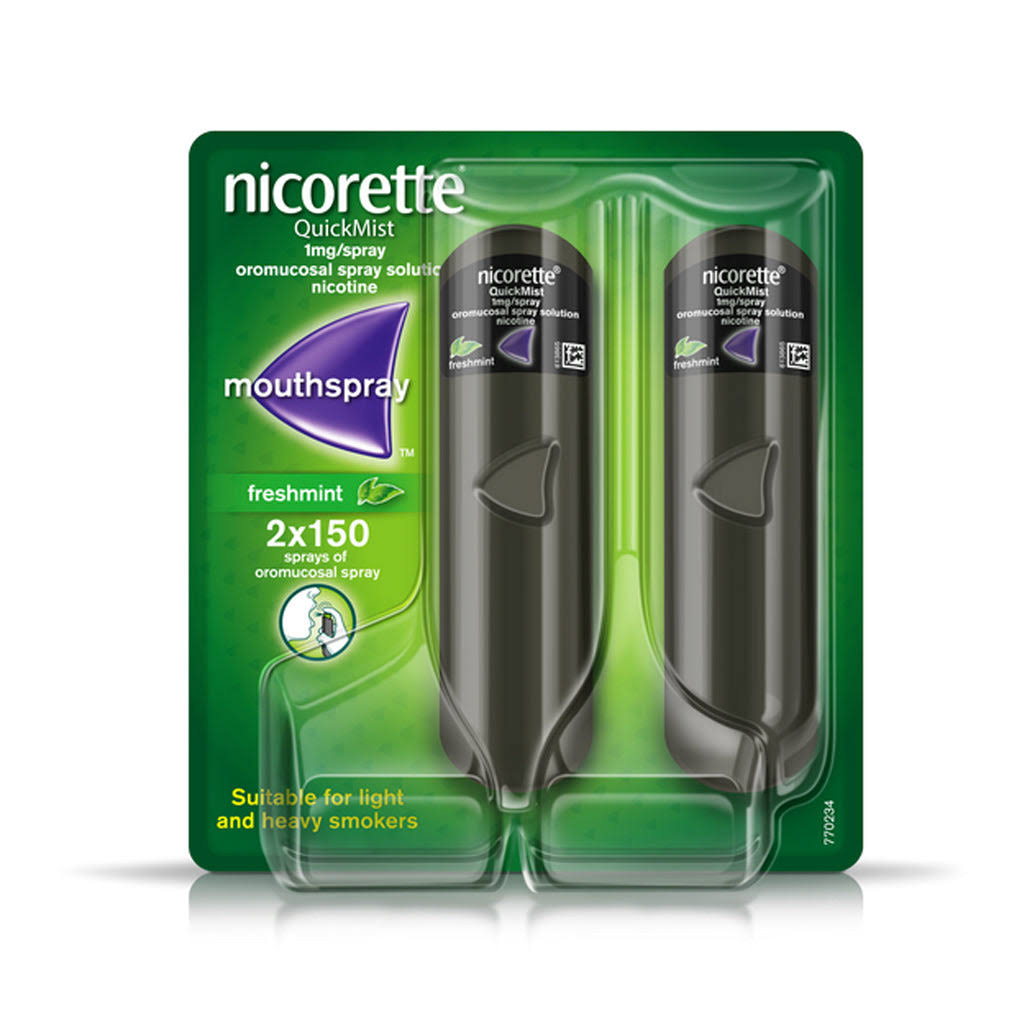 Nicorette QuickMist Freshmint 1mg/Spray-2 Pack