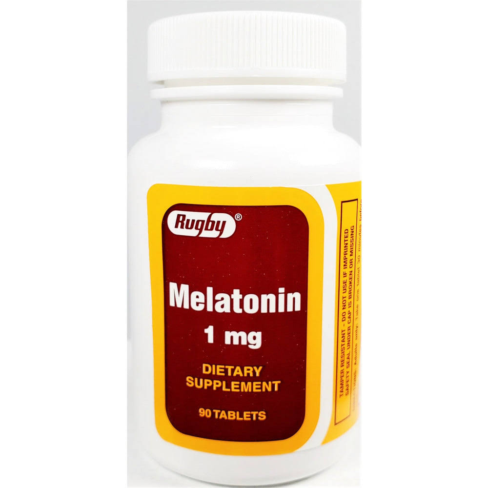 Rugby Melatonin 1 mg, 90 Tablets Each (1 Pack)