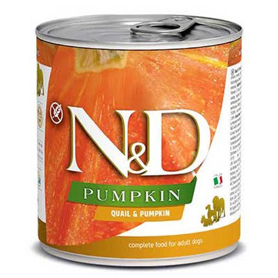 N and D Adult Dog Food - Quail and Pumpkin, 285g
