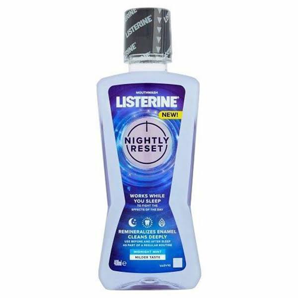 Listerine Nightly Reset Mouthwash - Midnight Mint, 400ml