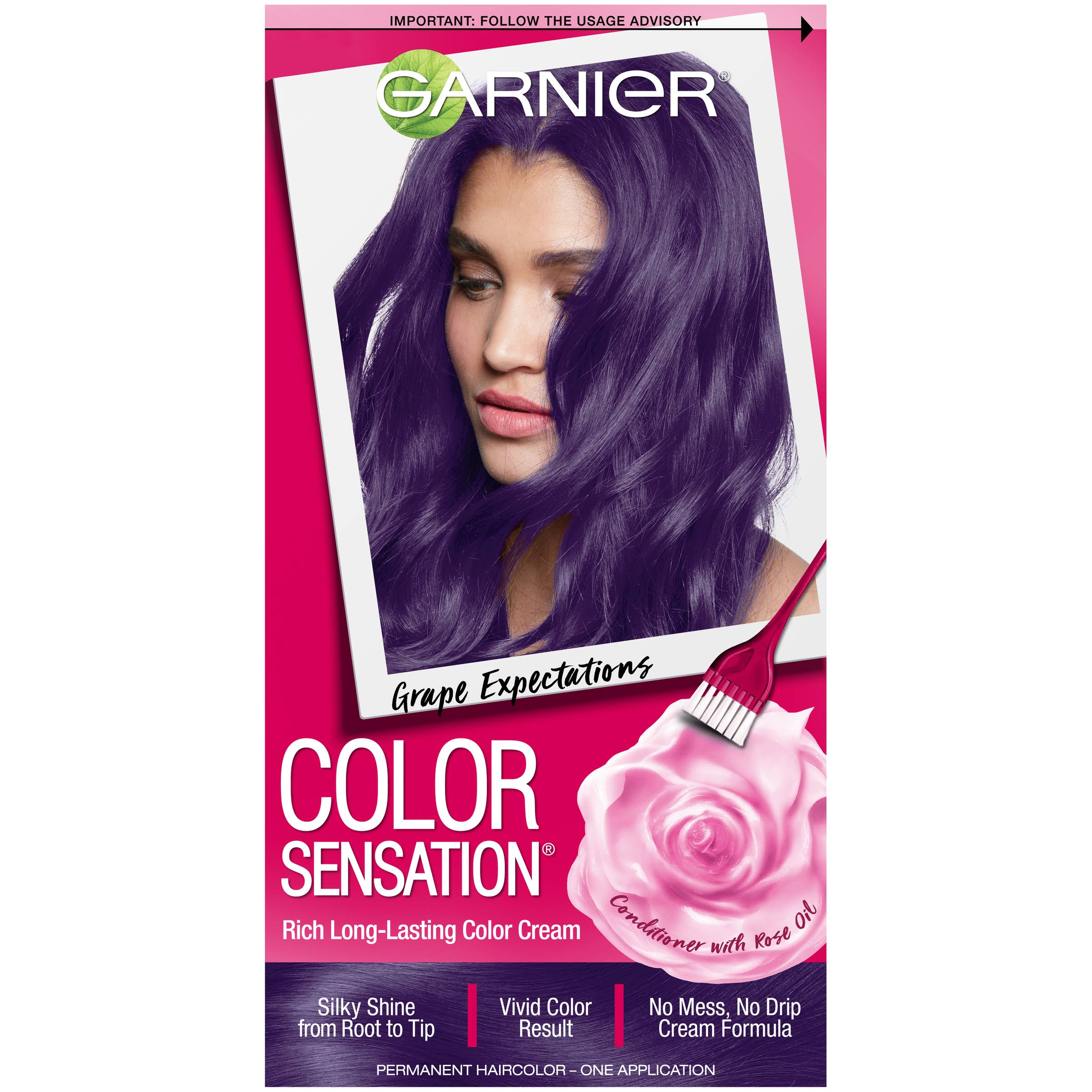 Garnier Color Sensation Hair Color Cream, 5.21 Grape Expectations