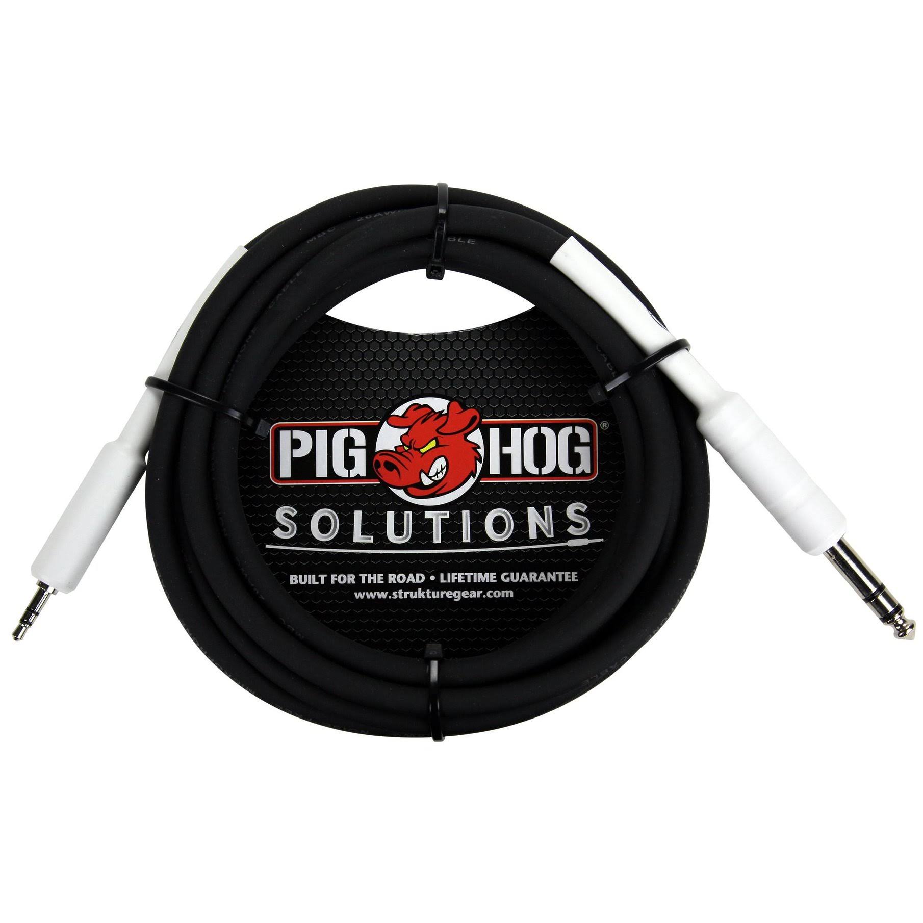 Pig Hog Solutions Cable - 1/4" TRS to 1/8" MINI, 3ft