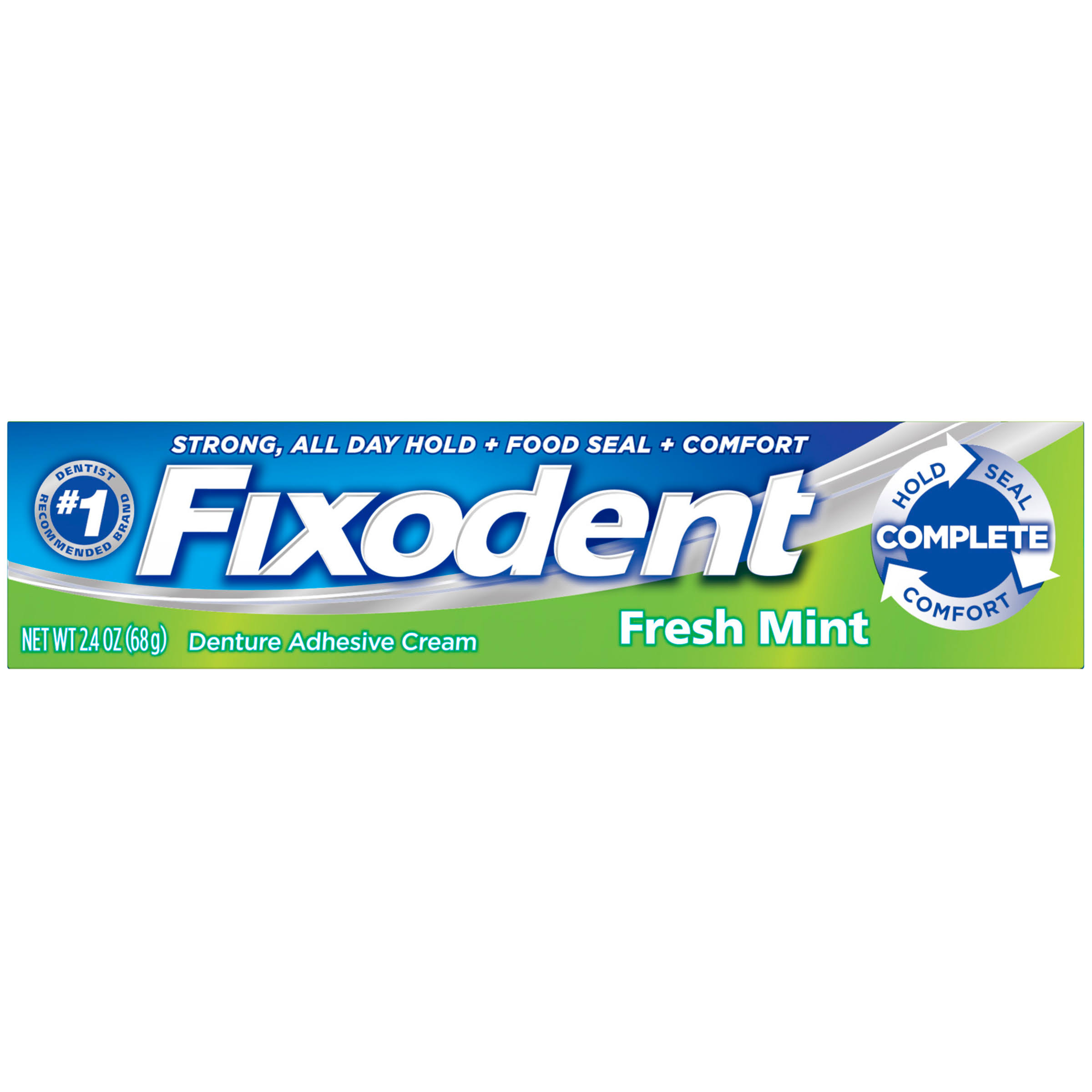 Fixodent Fresh Mint Denture Adhesive Cream - 2.4oz