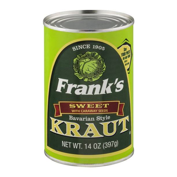 Franks Kraut, Bavarian Style, Sweet - 14 oz