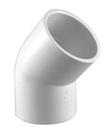 Charlotte PVC Schedule 40 Pipe Elbow - 1/2"