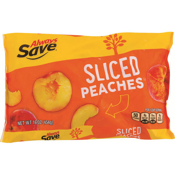 Always Save Sliced Peaches - 16 oz