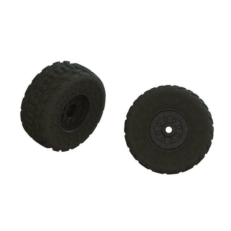 ARRMA Wheels Dboots Fireteam Tire Set Glued (1 Pair) / ARA550107