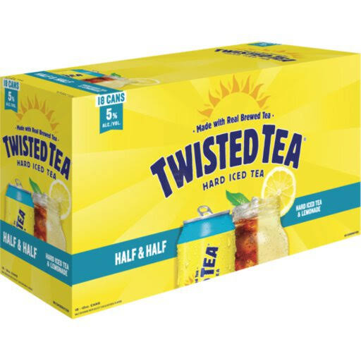 Twisted Tea Iced Tea, Hard, Lemonade - 18 pack, 12 oz cans