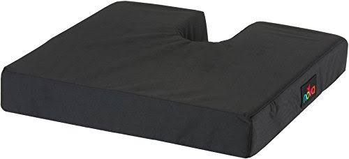 Nova Medical Products Coccyx Seat Cushion With Cover - Black, 46cm x 41cm