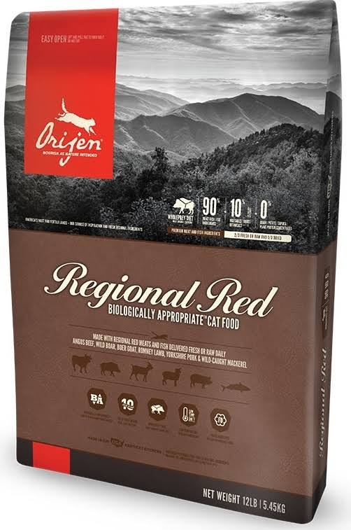 Orijen Regional Red Dry Cat Food, 12 lb