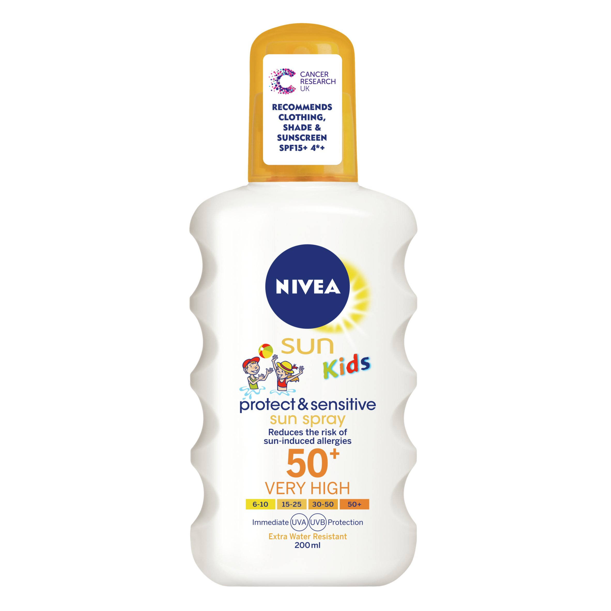 Nivea Sun Kids Sensitive Spray - SPF50+, 200ml