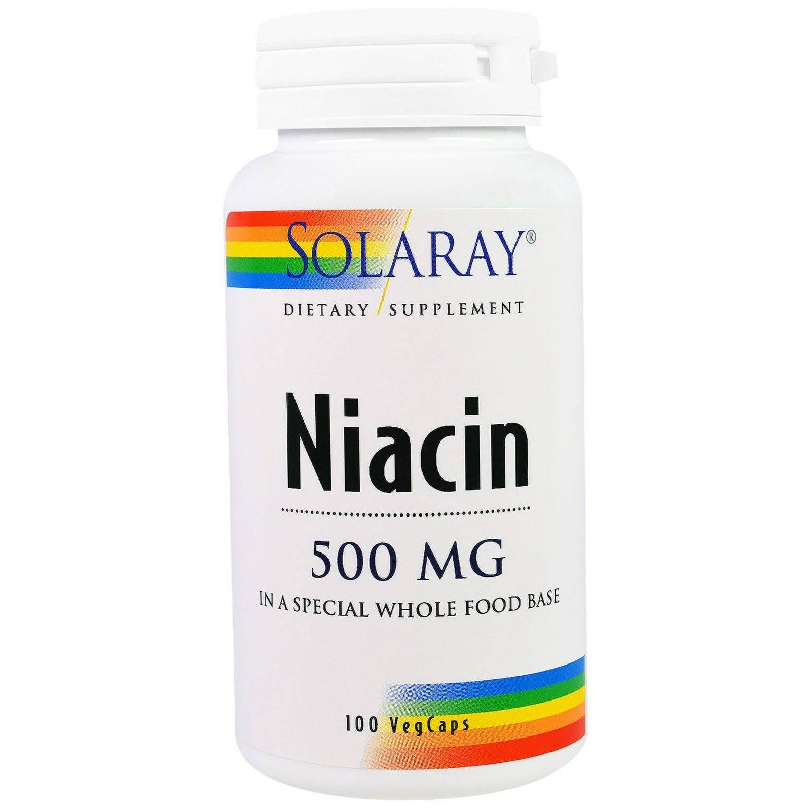 Solaray Niacin - 500mg, 100 Capsules