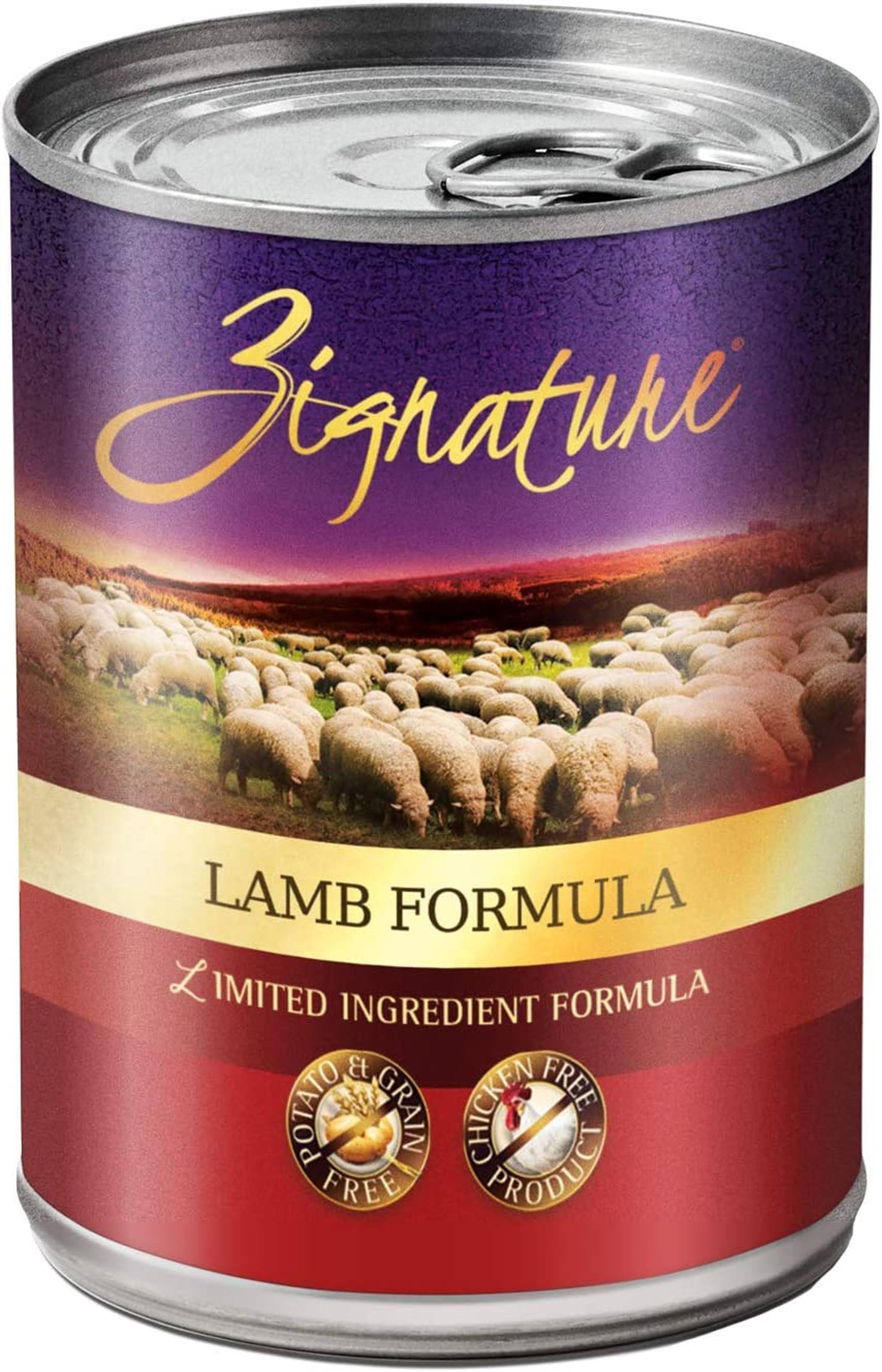 Zignature Grain Free Lamb Canned Dog Food - 13oz