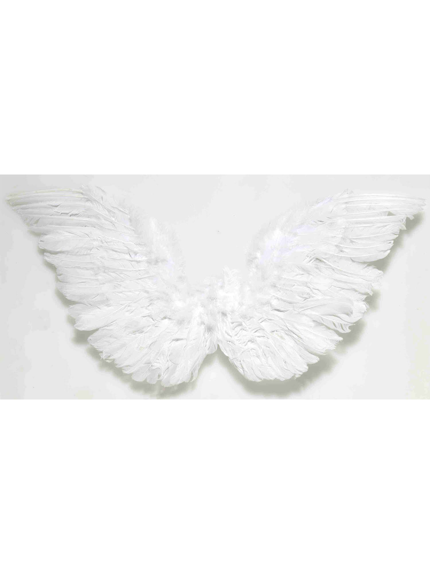Forum Novelties Angel Feather Wings - White, Small