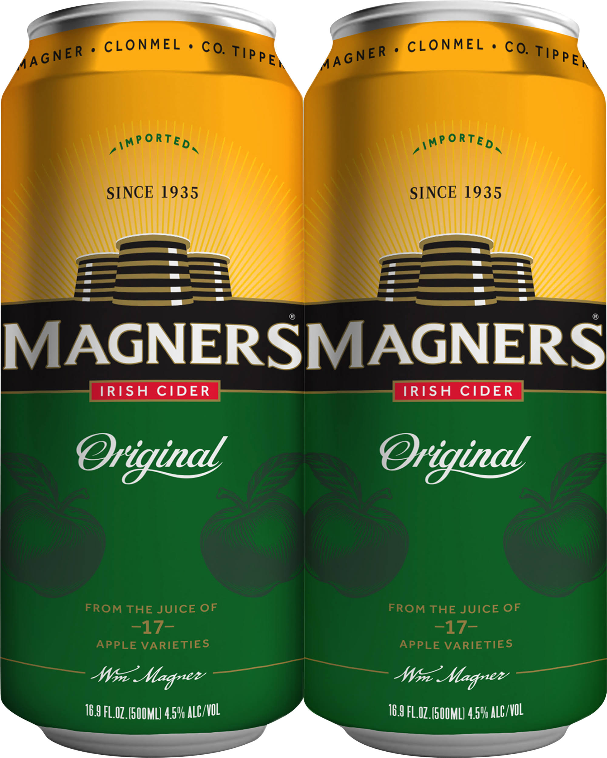 Magners Irish Cider, Original - 4 pack, 16.9 fl oz cans