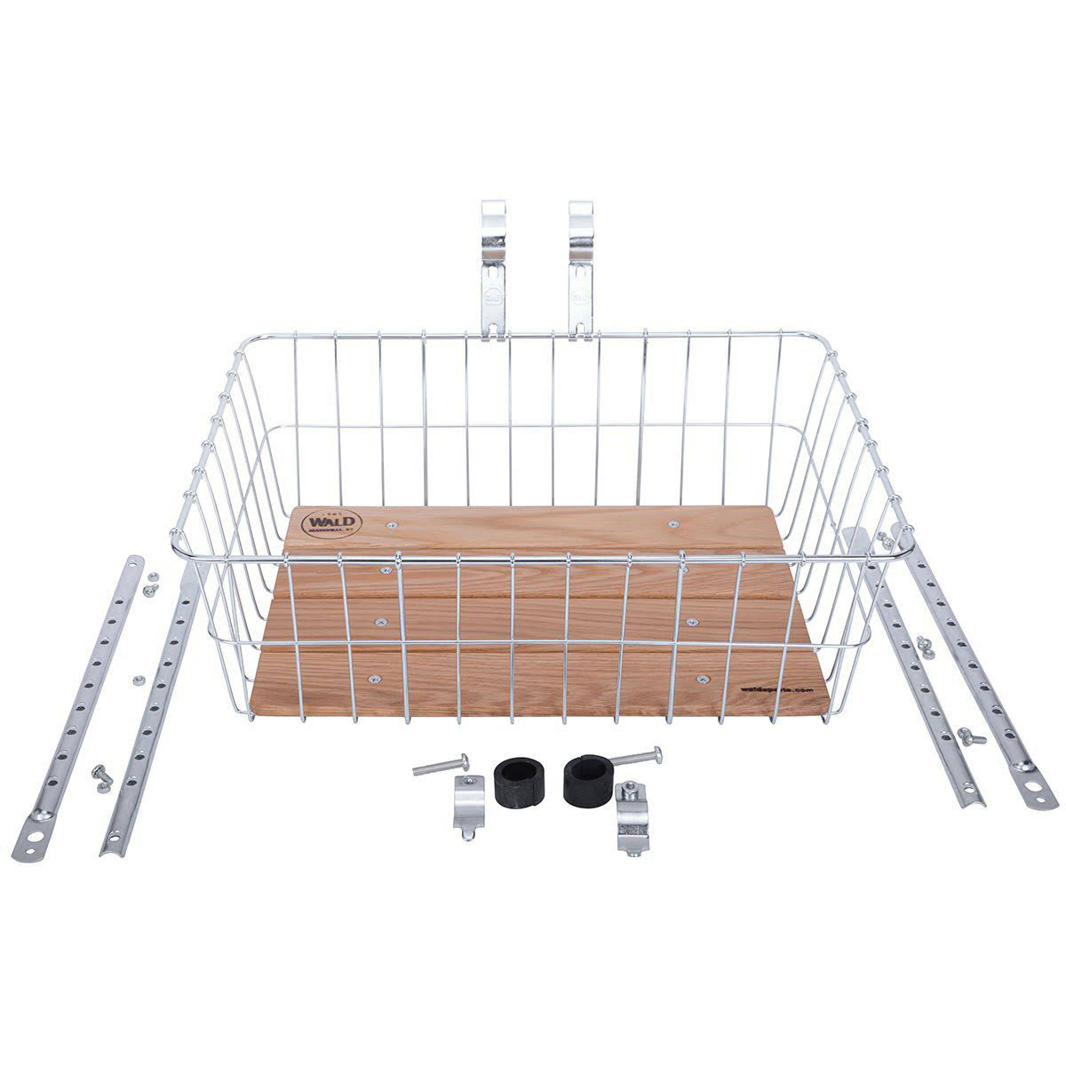 Wald Basket 1392 Standard with Multifit Braces - Silver, Large 18 x 13 x 6