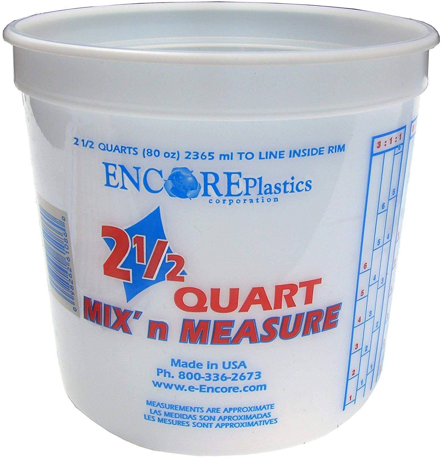 Encore Plastics Mix N Measure Plastic Container