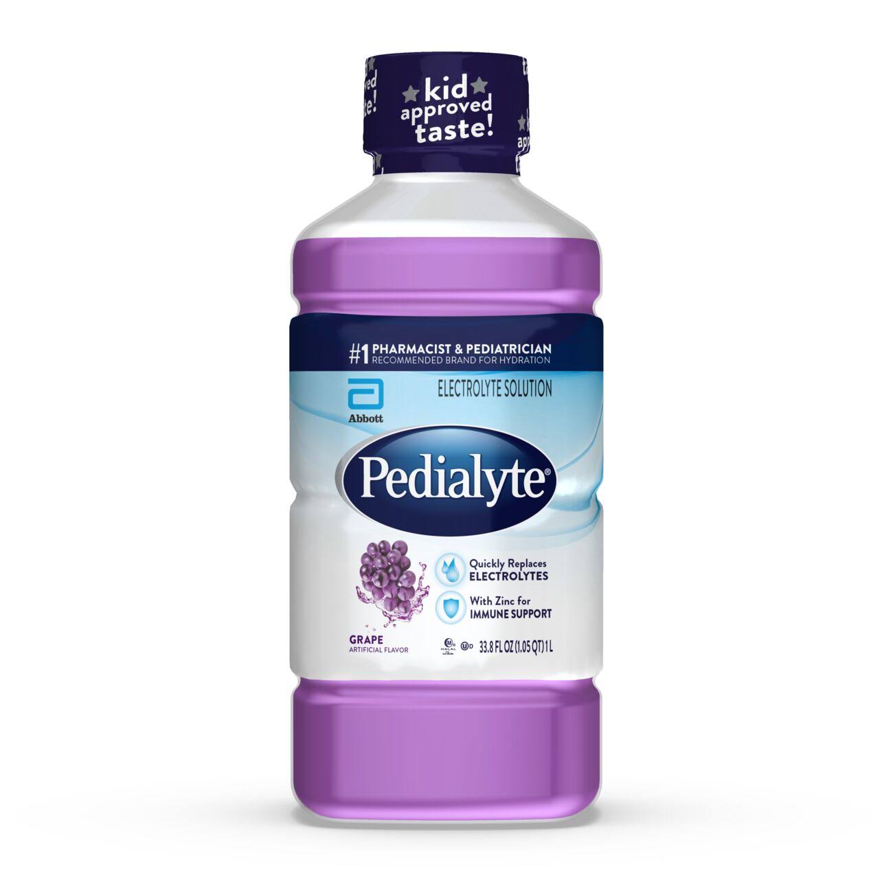 Abbott Pedialyte Grape Electrolyte Solution - 1.1qt, Grape