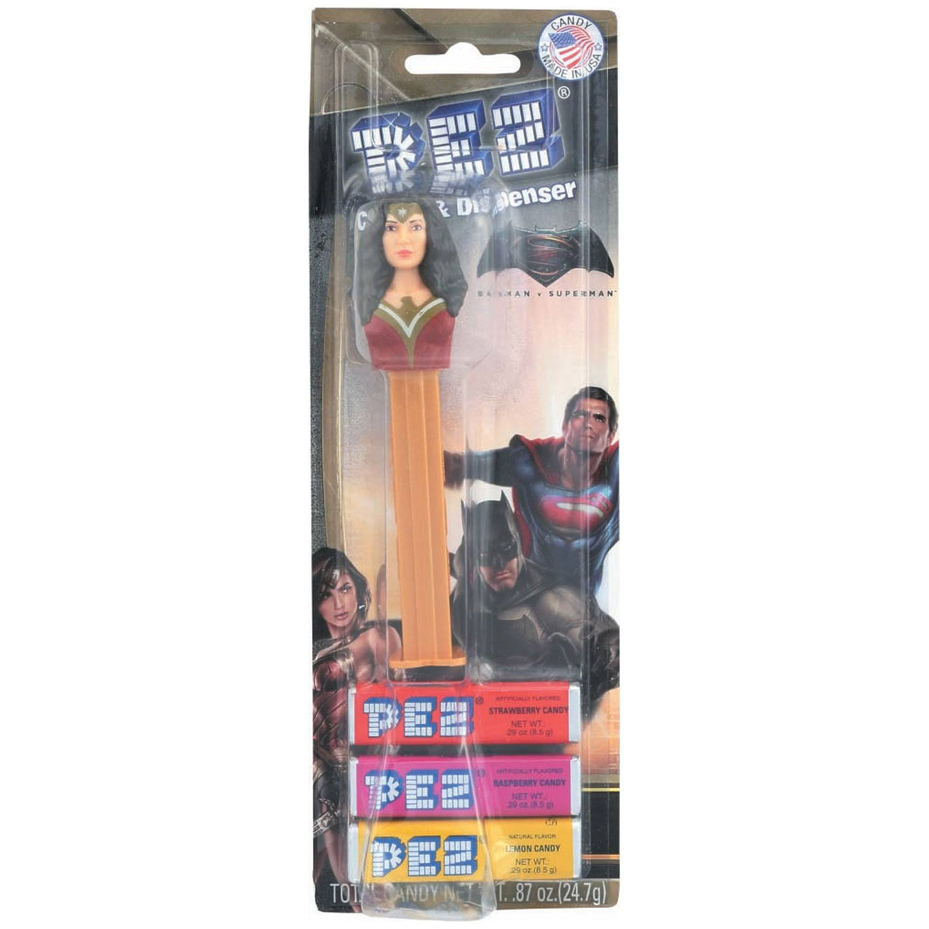 Pez Justice League Sweets Dispenser with 3 Candy Packs