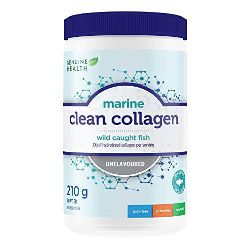 Genuine Health Unflavoured Marine Clean Collagen, 210 Gr