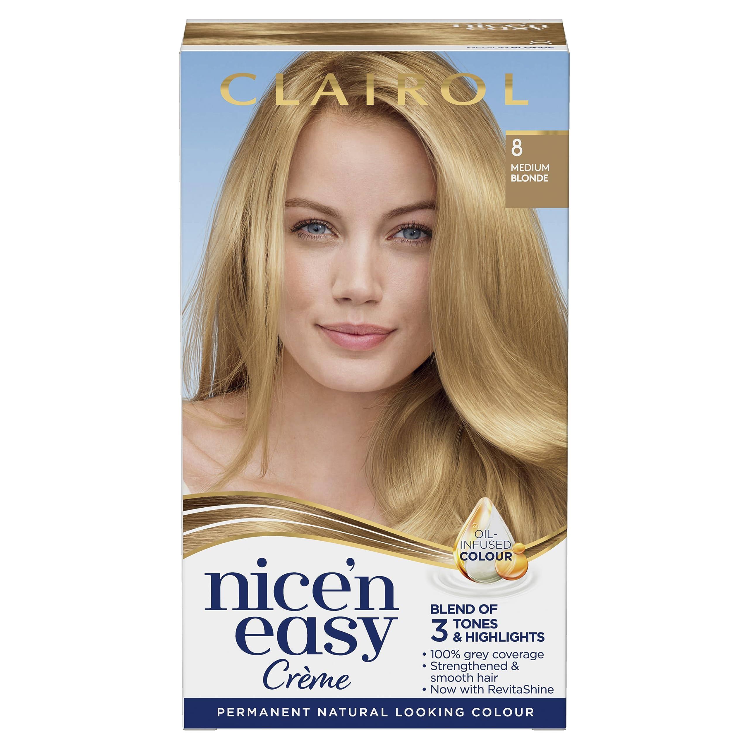 Clairol Nice'n Easy Permanent Hair Dye - 8 Medium Blonde