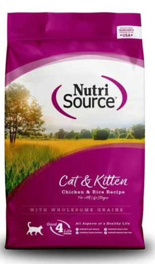 NutriSource Chicken and Rice Cat Kitten Food - 6.6lb