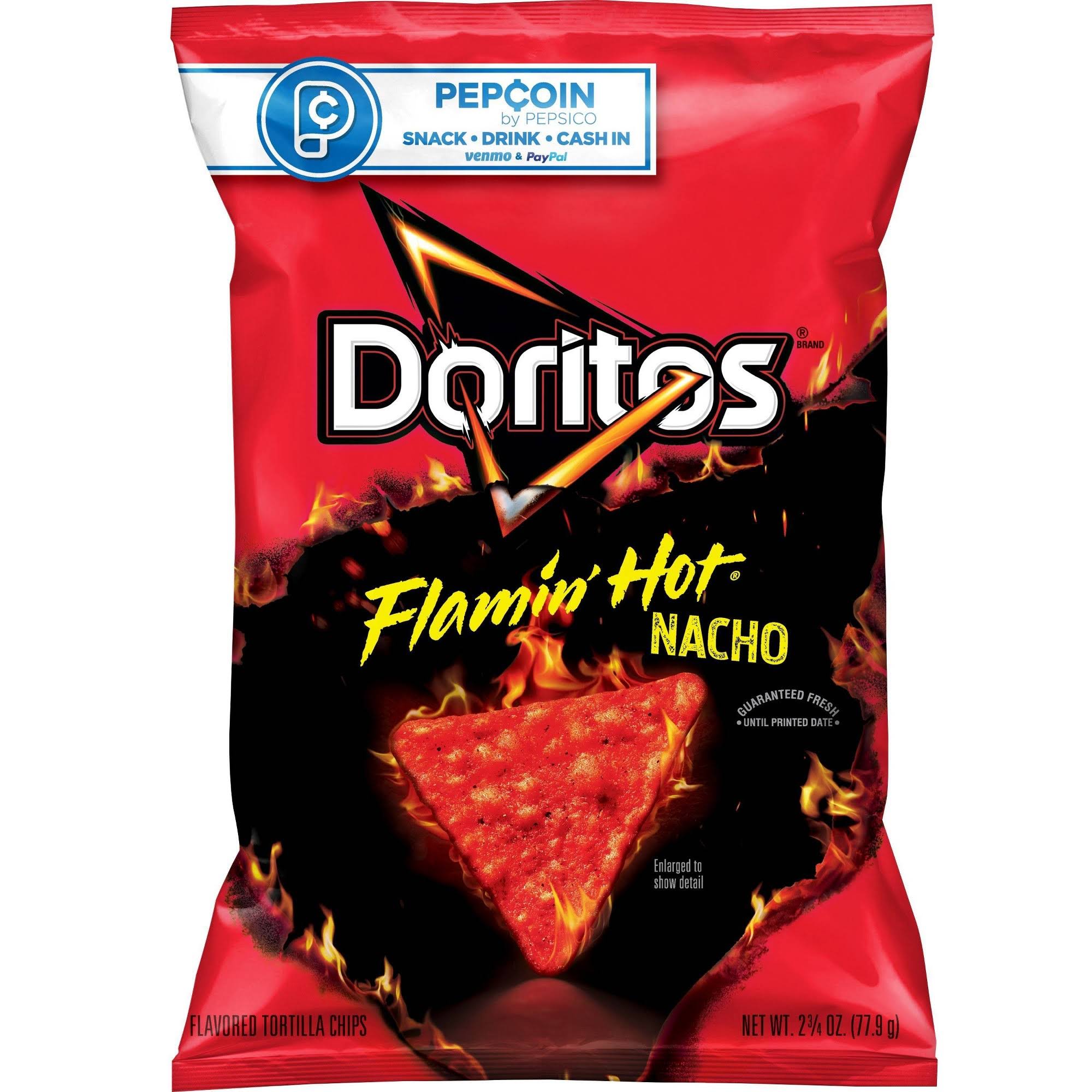 Doritos Tortilla Chips, Flamin Hot Nacho - 2.75 oz