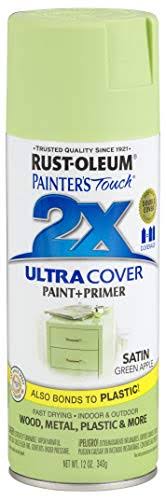 Rust-Oleum Painter's Touch Spray Paint - Satin Green Apple, 12oz