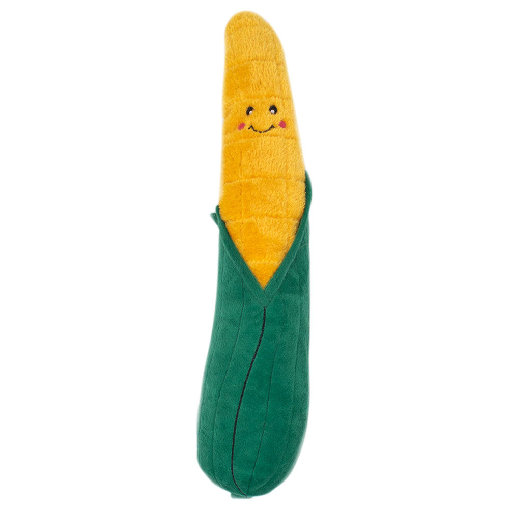 Zippy Paws Plush Squeaky Jigglerz Dog Toy (Corn)